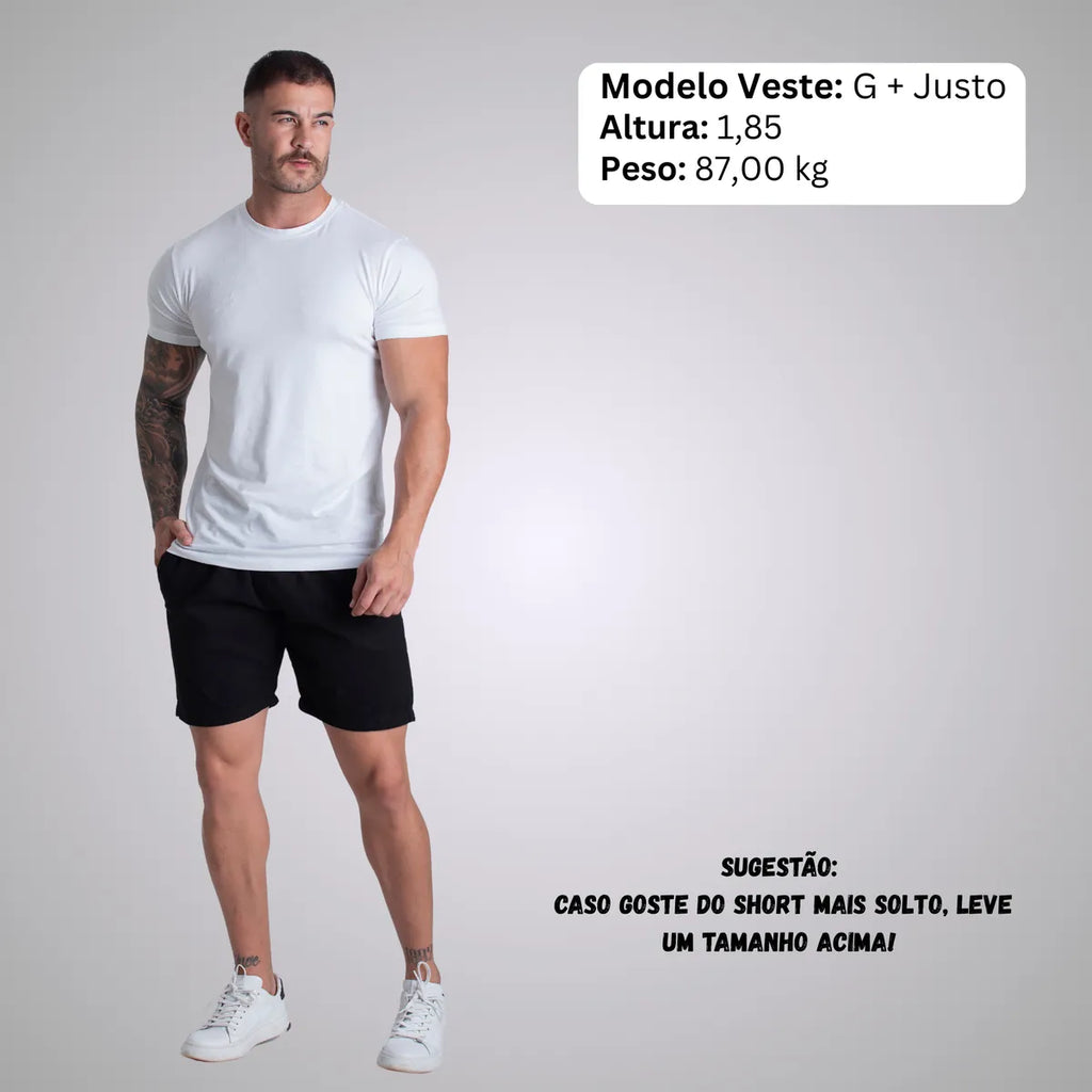 Kit 3 Short Sarja Mauricinho Brim Bermuda Masculina Colorida