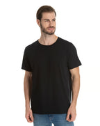 Camiseta de Algodão Premium Preta