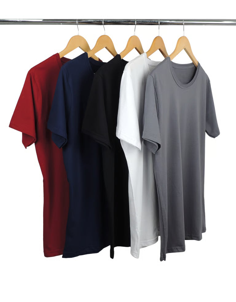 Kit 5 Camisetas Tech Modal Masculinas
