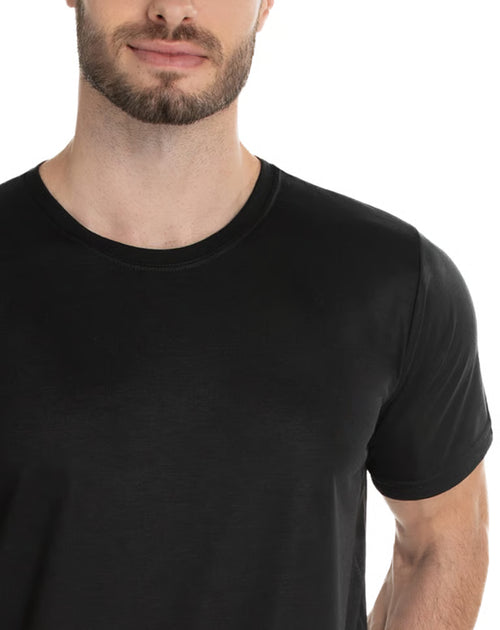 Camiseta de Algodão Premium Preta
