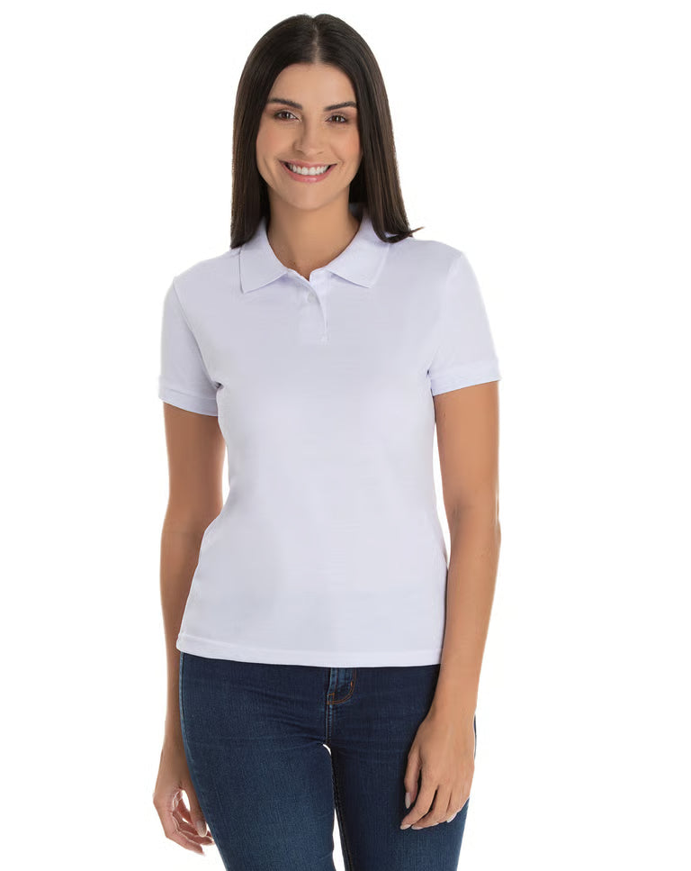 Kit 5 Camisas Polo Piquet Feminina 12