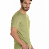 Camiseta de Algodão Premium Caqui