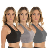 Kit 3 Tops Nadador Fitness Feminino 01