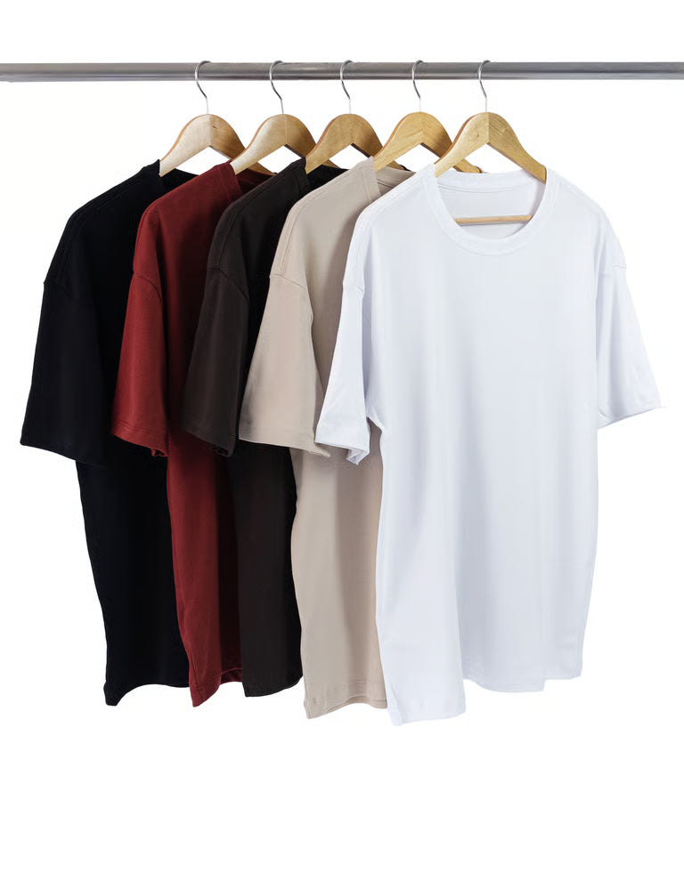 Kit 5 Camisetas Masculinas Oversized 01