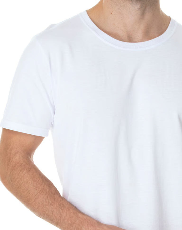 Camiseta de Algodão Premium Branca