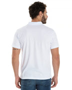 Camisa Polo Piquet Masculina Branca