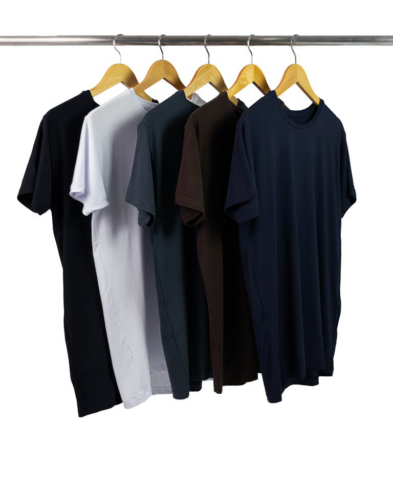 Kit 5 Camisetas Tech Modal Masculinas